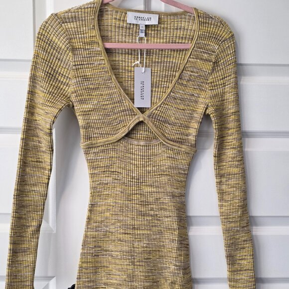 NWT: Derek Lam 10 Crosby Geovana Long Sleeve Cut Out Sweater Dress - Picture 10 of 12